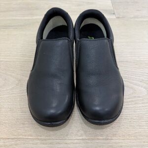 Kuru Kivi Women's Size 8,5 Comfort Slip On Shoes Black Leather